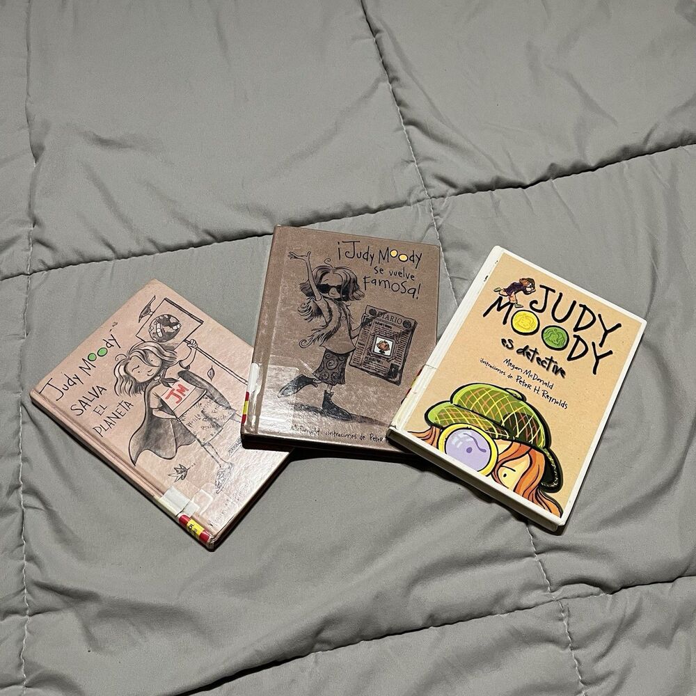 Judy Moody Spanish Book Lot of 3 Hardcover Kids Books Famosa Detective Planeta